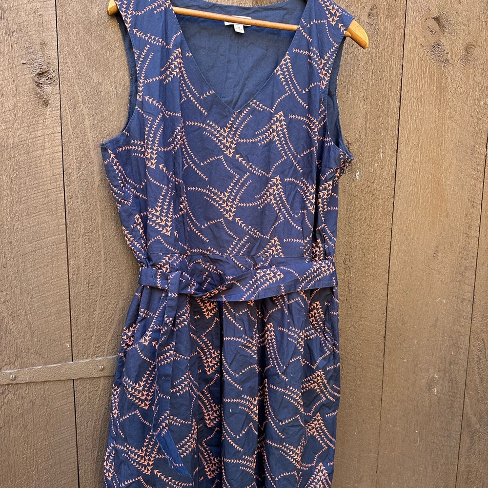 LL Bean Signature Dress womens 16 cotton
